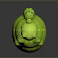 Modern game character kitten 3d model