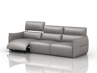 Three-seat sofa multi-function sofa 3d model