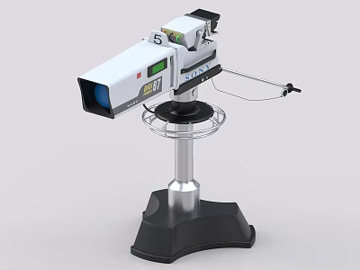 White LUX Home Appliance with Metal Stand Blue Lens Model 5 7 for Daily Use 3d model