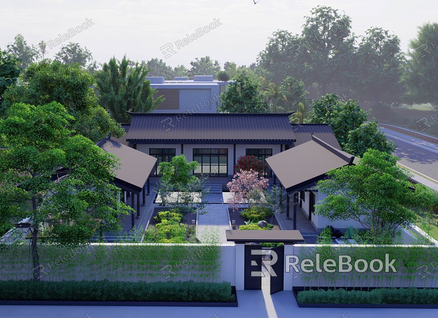 New Chinese-style Courtyard Courtyard Homestay model