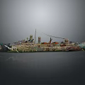 Traditional Decorative Watercraft With Dragon Headed Prow And Vibrant Artistic Patterns