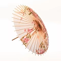 Traditional Handcrafted Decorative Ornament Set With Pink Cherry Blossom Oil Paper Umbrella
