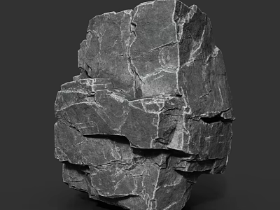 High Quality Stone And Wood Materials In Natural Decorative Settings 3d model