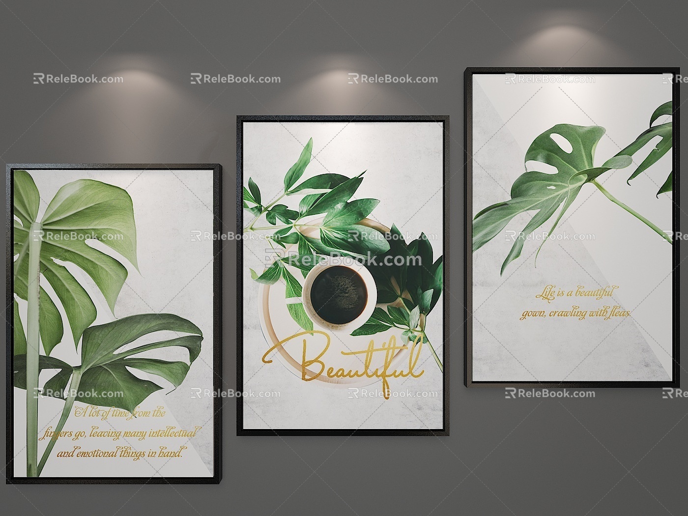 Simple Decorative Hanging Painting 3d model