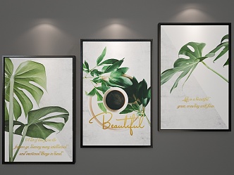 Simple Decorative Hanging Painting 3d model