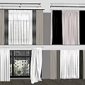 Stylish Window Curtain Designs With Sheer Layers And Various Color Tones