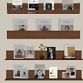 Modern Bookshelf Storage Rack 3d model