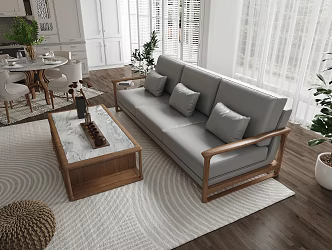 Living room sofa 3d model