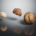 Modern nut fig fruit 3d model