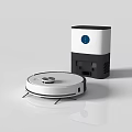 Smart Robot Vacuum With Automatic Home Cleaning Function And Charging Dock Station 3d model