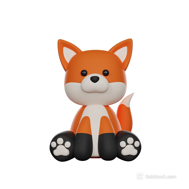 Cute Cartoon Reptile Toy With Soft Plush Body And Adorable Sitting Posture 3d model 