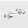 Two White Drones With Propellers For Aerial Photography And Recreational Use