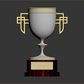 Modern Trophy World Cup Soccer Trophy Champions Trophy Gold Cup 3d model