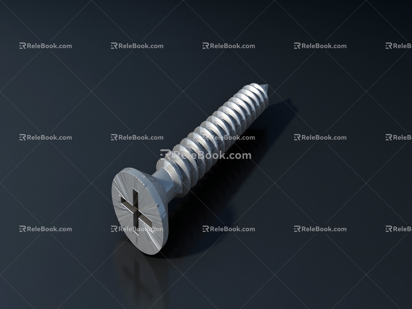 Modern Screw Hardware Phillips Screw 3d model