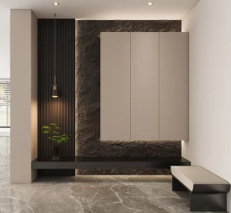 Entrance Cabinet Shoe Cabinet 3d model