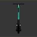 Black And Green Electric Scooter With Sleek Design And Stable Wheels
