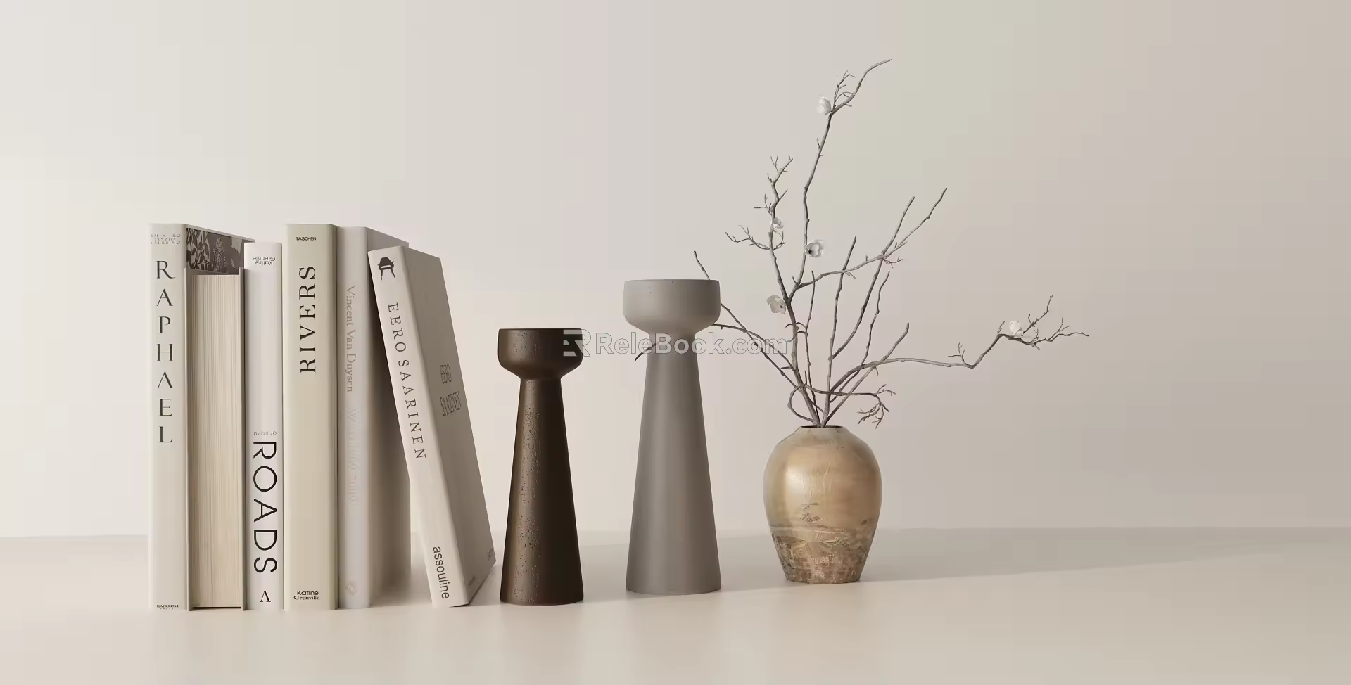 Modern ornaments combination 3d model