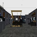 Men's Clothing Store Interior With Mannequins Display Racks And Fashion Apparel