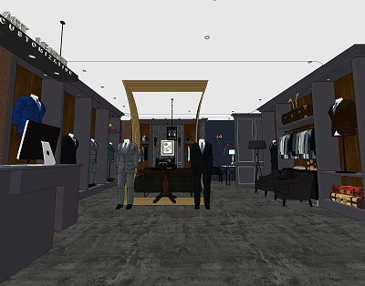 Clothing Store 3d model Clothing Store 3d model