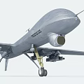 Smart Military Drone With Advanced Airframe Long Range Wings And Propulsion System 3d model