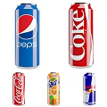 Modern Cans Canned Soda Drinks Cans Coke Bottles Beverage Bottles Soda Bottles Soda Bottles Soda 3d model