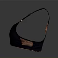 Comfortable Black Brassiere With Adjustable Cross Straps For Daily Wear