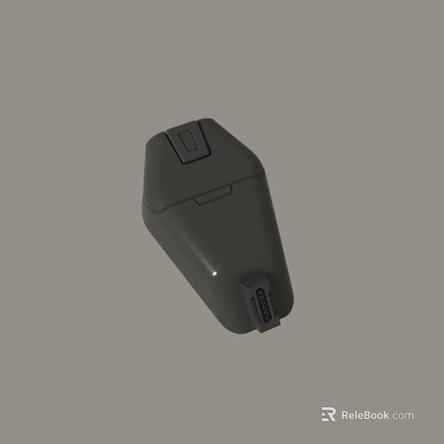 Other Black Electronic Device With Compact Design And Portable Connector Features 3d model 