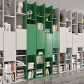 Modern Bookcase Overall Bookcase 3d model