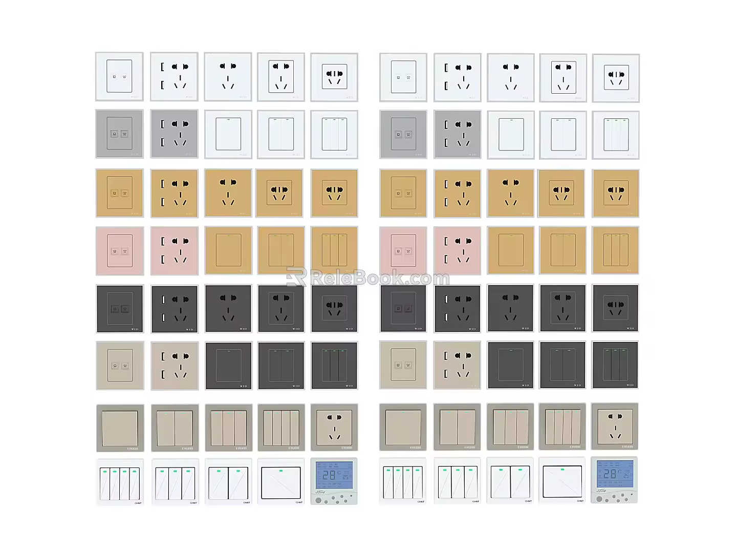 Hardware switch panel 3d model