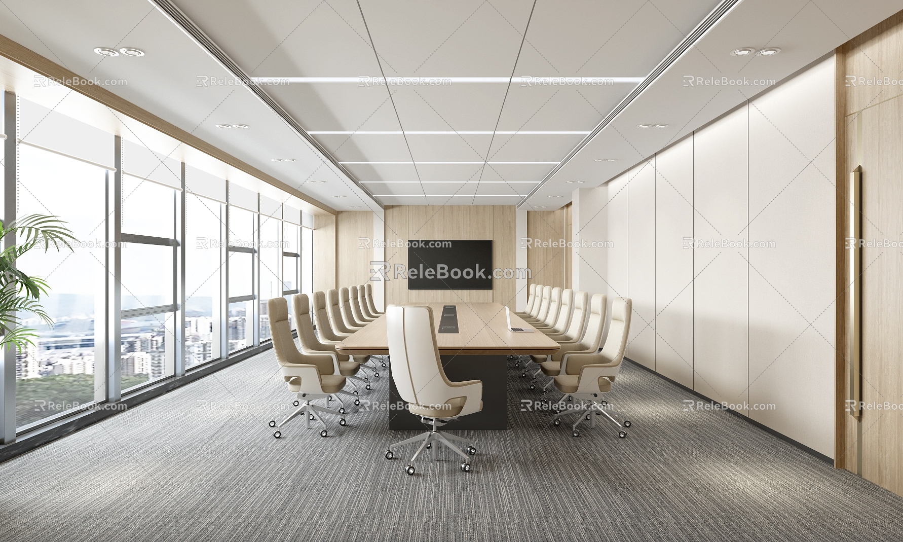 Modern Conference Room 3d model