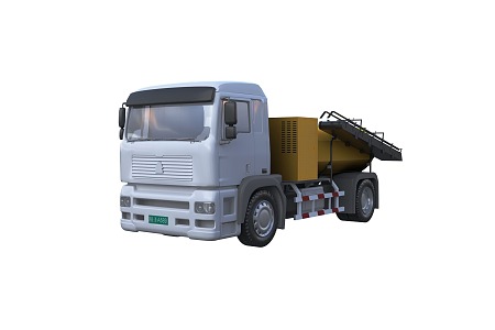 Spreading car asphalt car tool car truck sprinkler 3d model