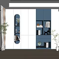 Simple bookcase 3d model