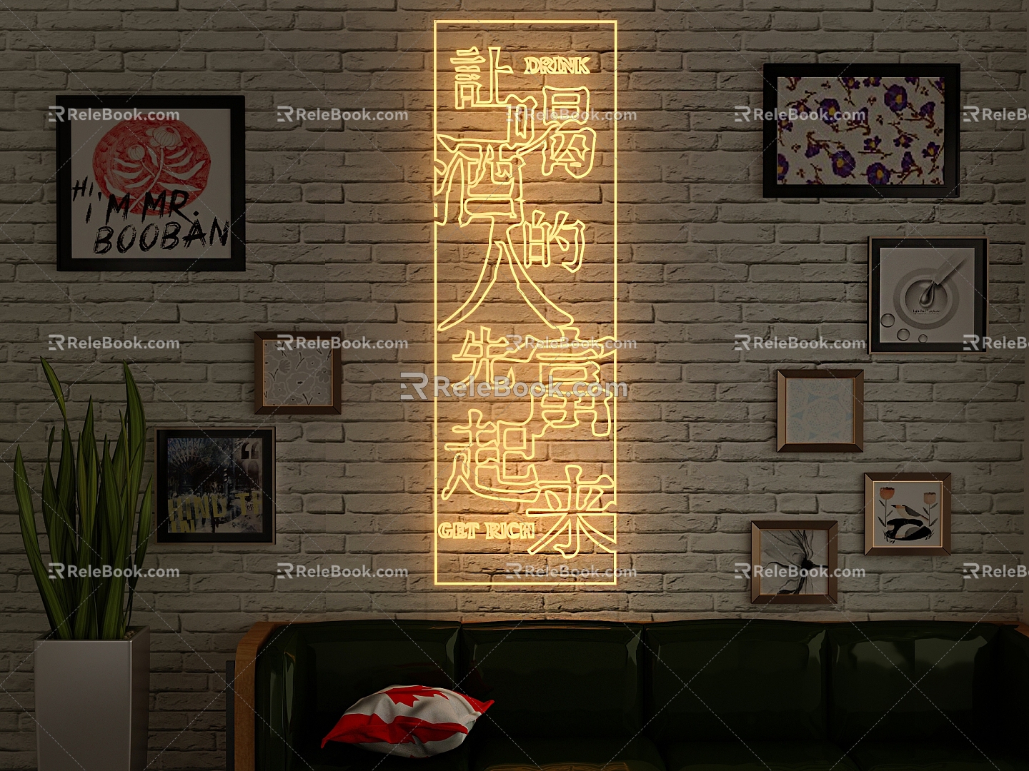 Neon Light 3d model