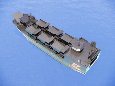 freighter steamship carrier 3d model