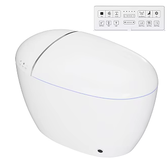 Intelligent toilet 3d model