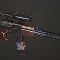 Tactical Rifles With Wooden Stock Metal Components Scope And Magazine