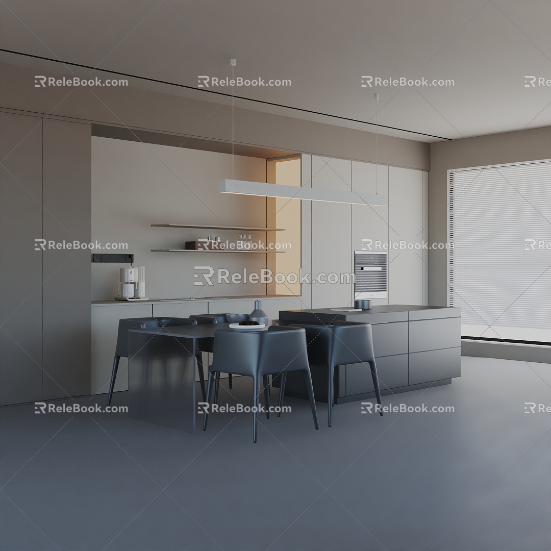 Table combination 3d model