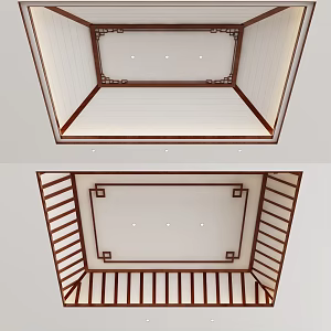 New Chinese Ceiling 3d model