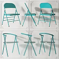 Teal Modern Leisure Chair With Folding Design And Sleek Lines For Indoor Outdoor Use