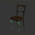 Wooden Office Chair With Simple Design Comfortable Backrest And Stable Legs For Office Use