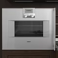 Modern Built in Siemens Oven With Digital Display And Control Knobs 3d model