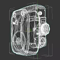 Vintage Teal Digital Movie Camera Featuring Classic Design And Dual Lenses