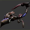 Detailed 3D Mechanical Scorpion Character Design Fantasy Creature with Glowing Parts
