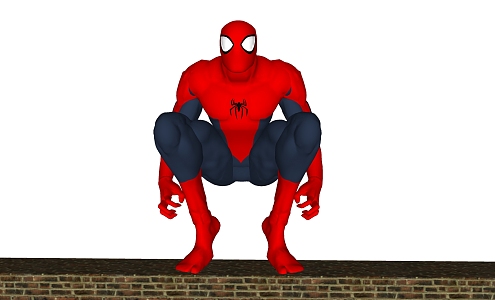 Modern game character Marvel Spider-Man 3d model