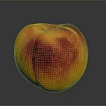 Fresh Ripe Peach With Juicy Red And Yellow Skin On Dark Background
