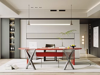 Modern study 3d model