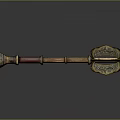 Scepter Ancient Scepter Walking stick Ancient walking stick 3d model