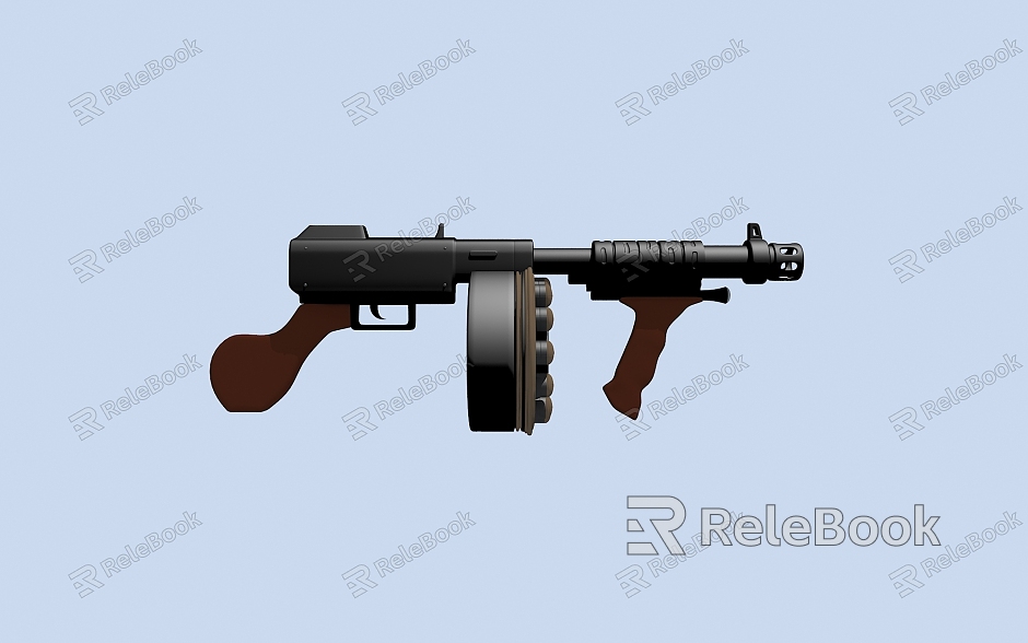 Game character gun model