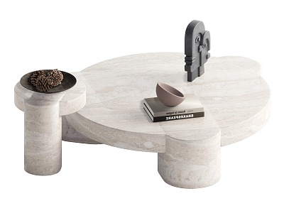 Coffee table stone coffee table model