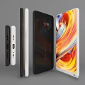 Redmi Note 9 Pro Smartphones In White Black Colors With Colorful Display Screen Design